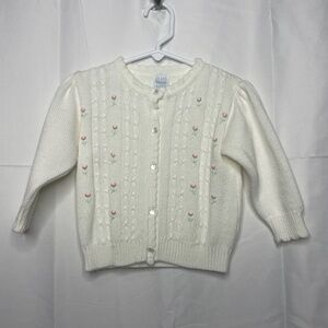 Vintage 90s Soft Knit Cardigan Size 18M